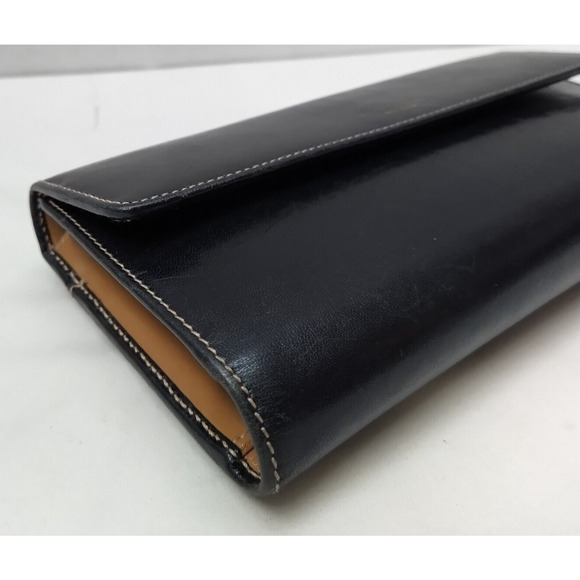 Kate Spade New York Black Leather Credit Card Trifold Wallet - Made in Italy - Picture 7 of 16